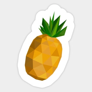 Polygonal Pineapple Sticker